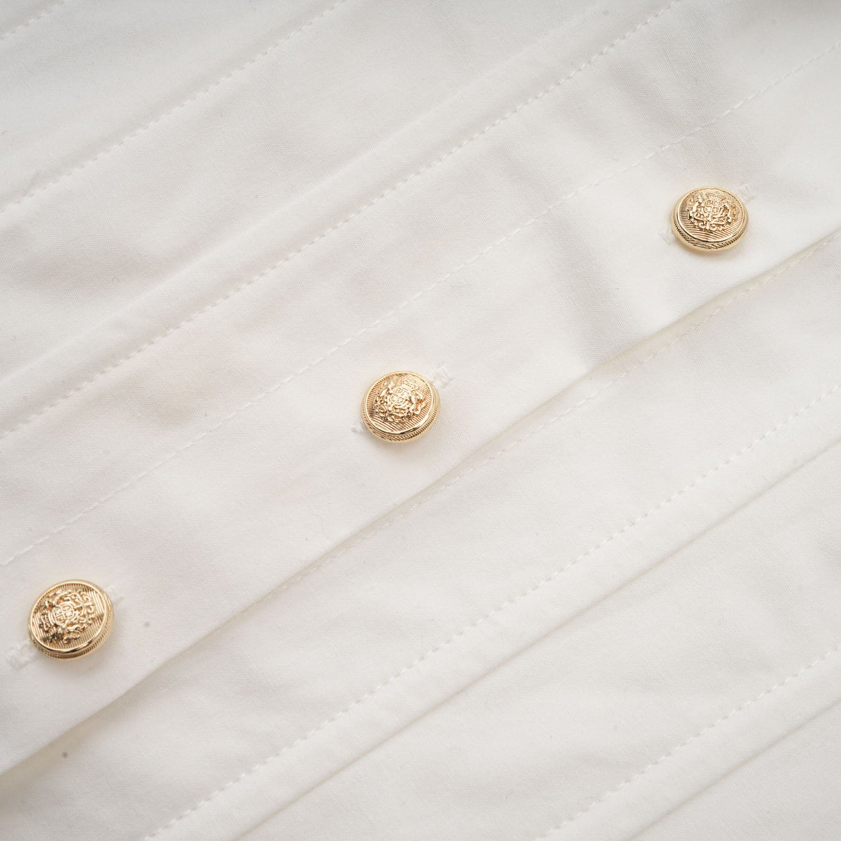 Coraline Mini Dress - Long Sleeve Buttoned Cuffs - Cinched Waist