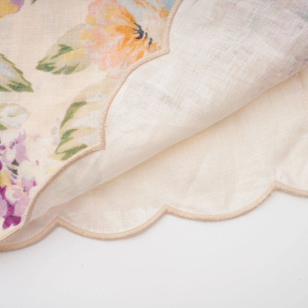 Costanza Midi Dress Floral Print & Cut - Out Neutrals