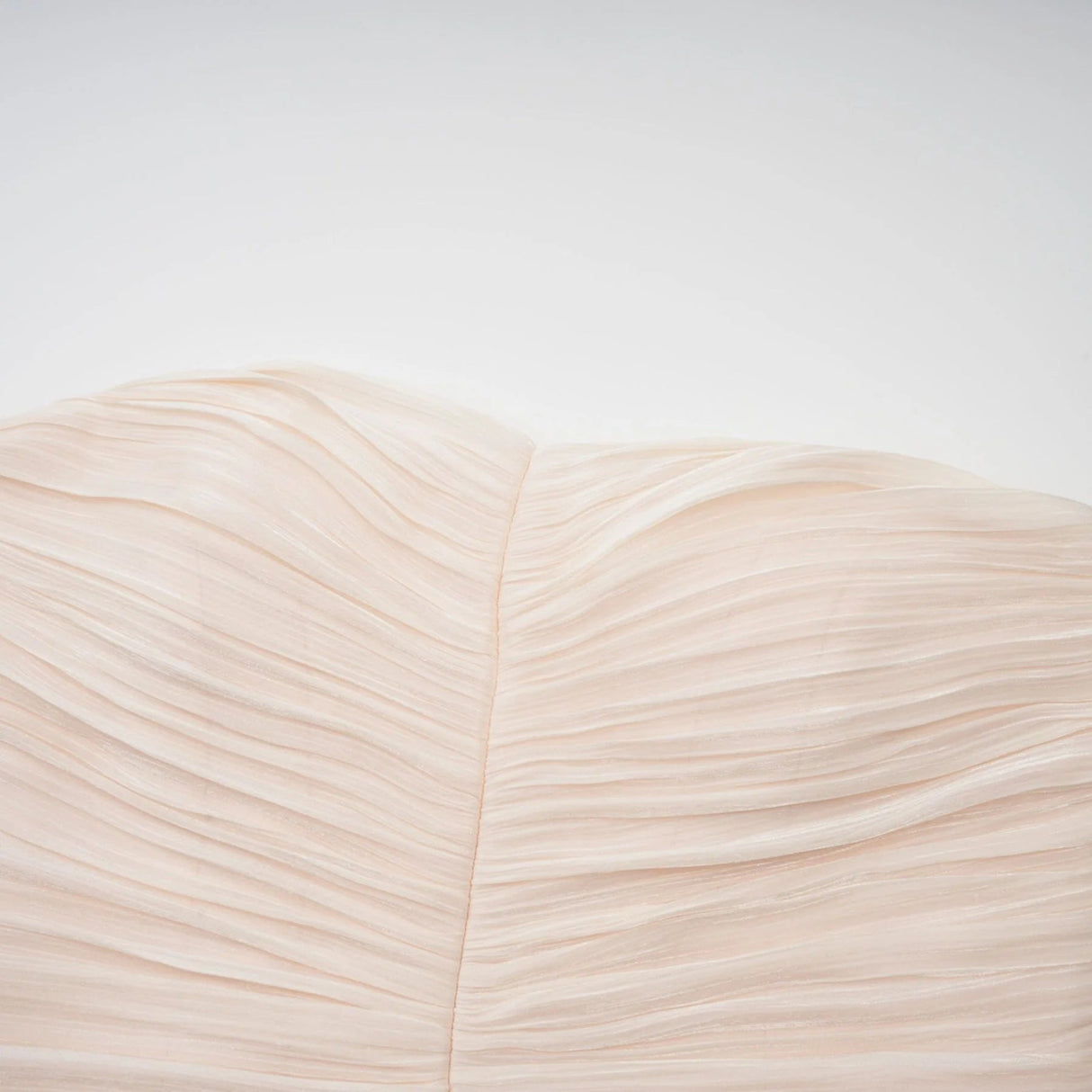 Dakota Maxi Dress Ruffled Pleated Neutral Glitter Strapless & Corset