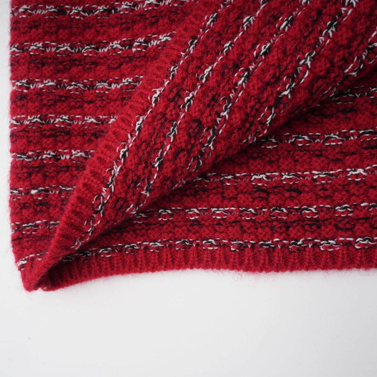 Daniela Mini Dress - Long Sleeve Colorblocked Knitted with Crystal Embellishment Bow Detailing & Front Flap Pockets