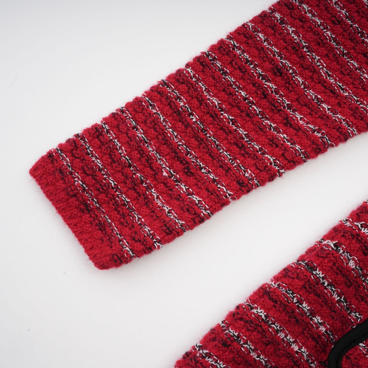 Daniela Mini Dress - Long Sleeve Colorblocked Knitted with Crystal Embellishment Bow Detailing & Front Flap Pockets