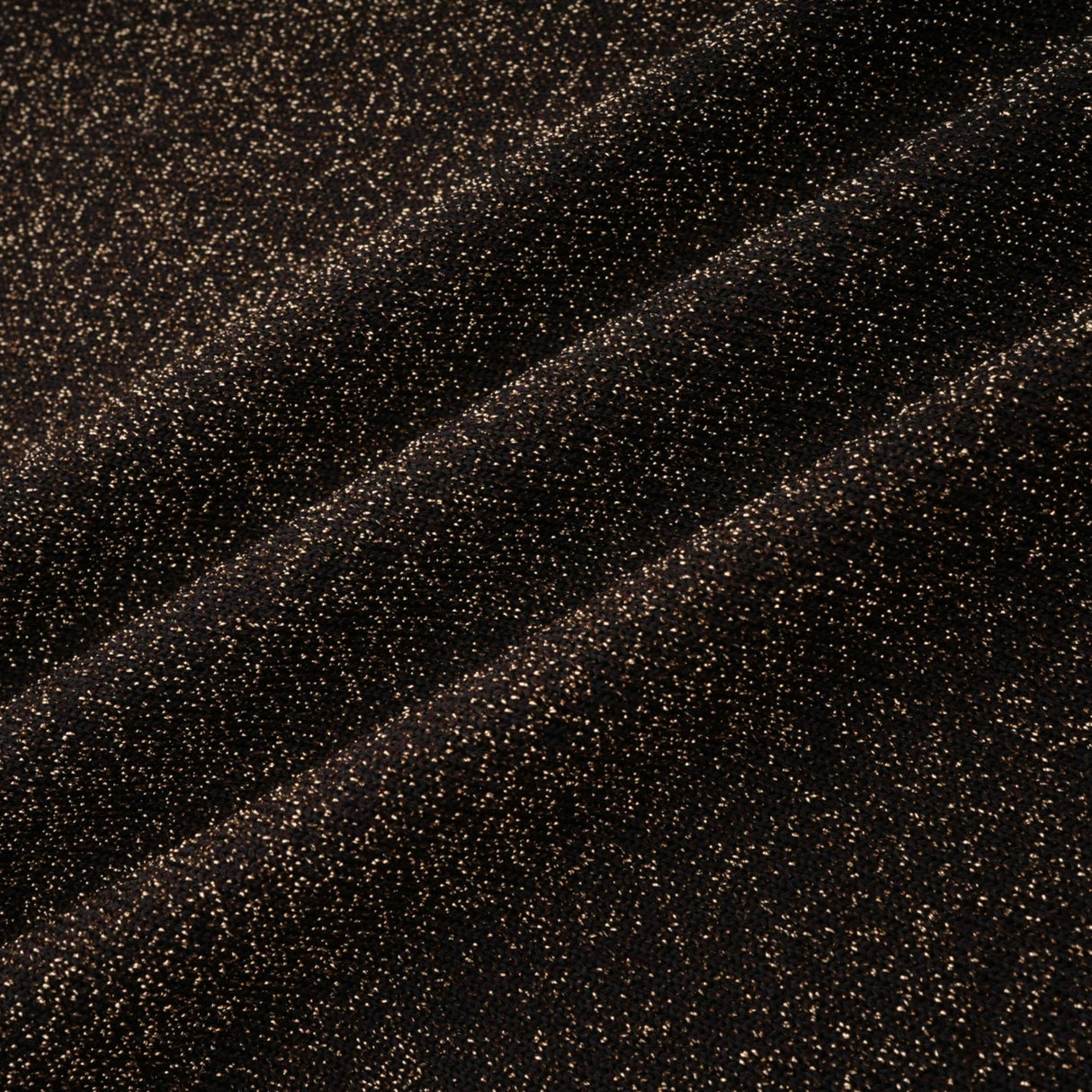 Daphne Midi Dress - Long Sleeves - Metallic Threading - Ribbed Knit - Flared Skirt - Elegant Midi Length