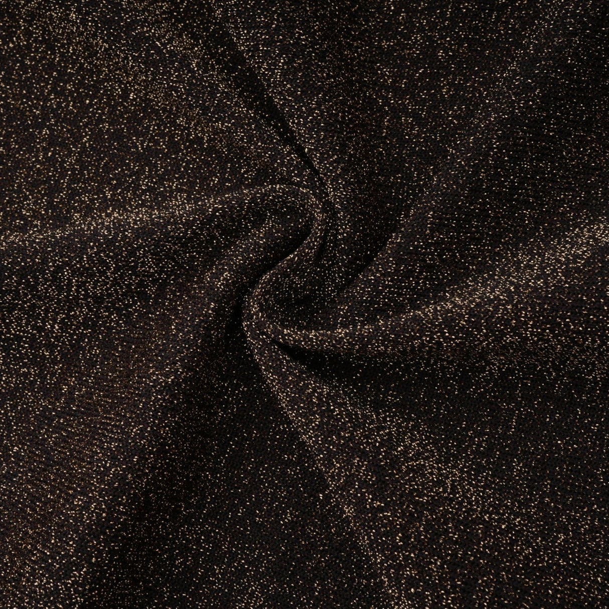 Daphne Midi Dress - Long Sleeves - Metallic Threading - Ribbed Knit - Flared Skirt - Elegant Midi Length