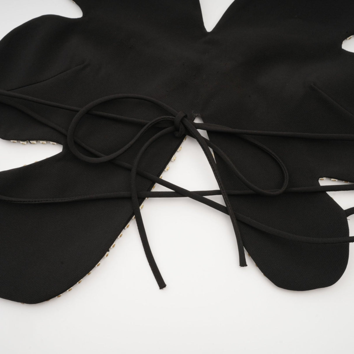 Daphne Top - Halterneck - Sleeveless - Backless - Crystal Embellishment - Floral Motif - Cropped