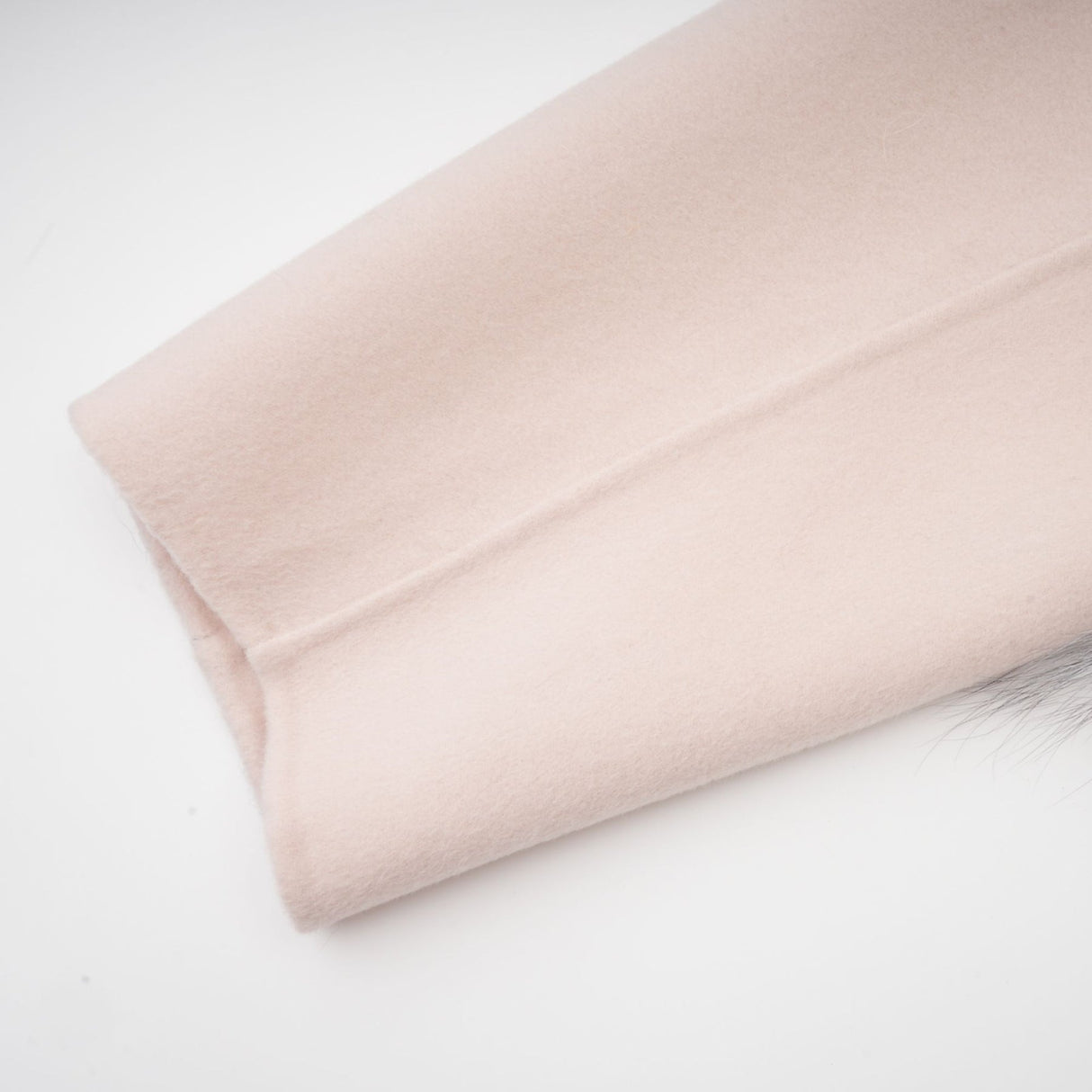 Dayana Coat - Faux fur detailing - Mock neck - Crystal - embellished buttons - Cropped