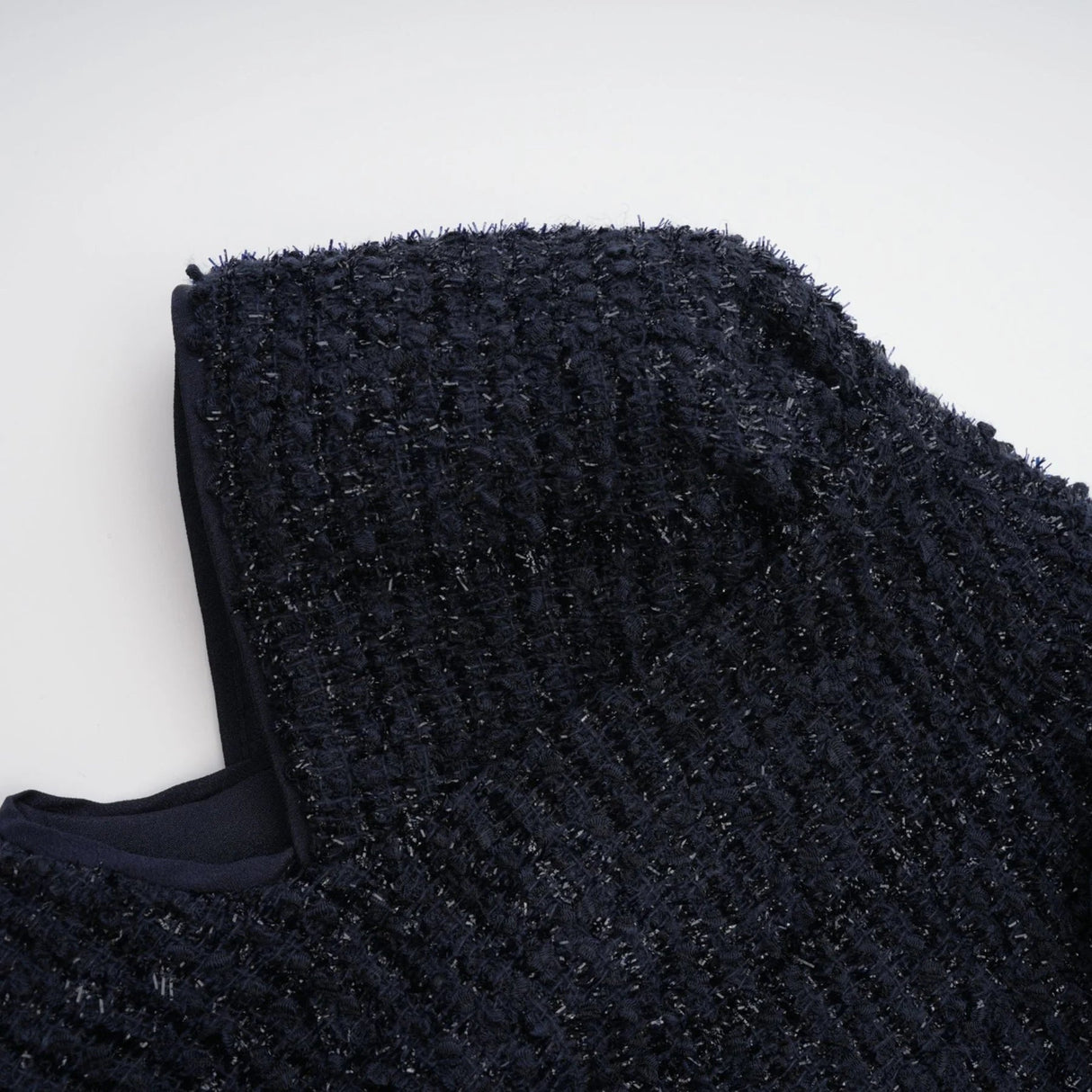 Dayana Maxi Dress Navy Blue Detachable Skirt Crystal Buttons