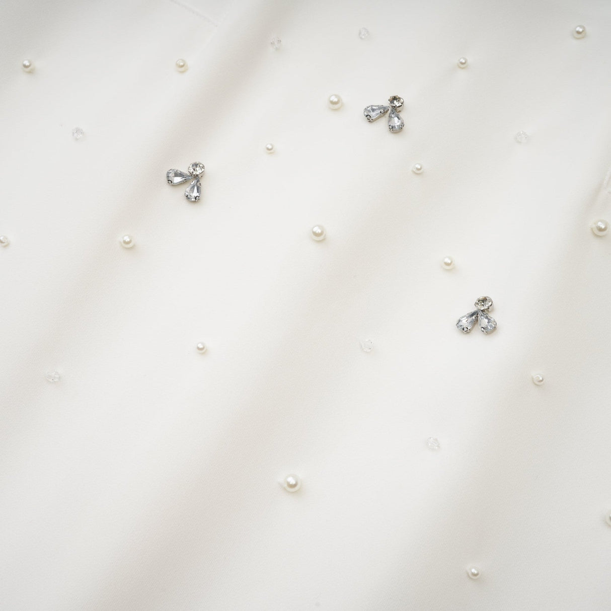 Denise Midi Dress - Off the Shoulder - Sleeveless - Fully Embellished - Rear Zip Fastening