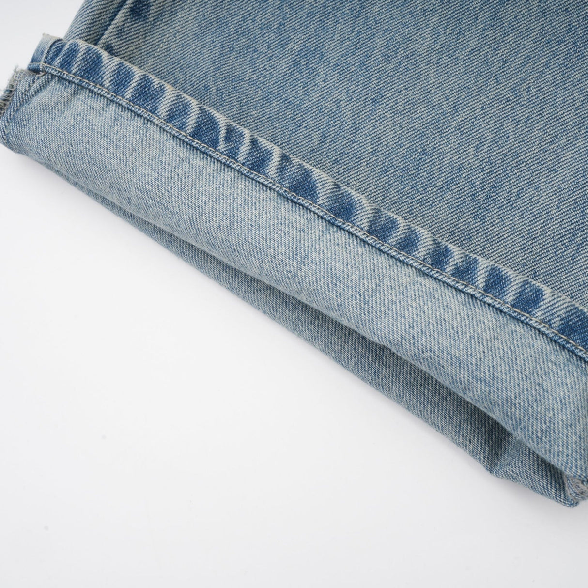 Diana Jeans - Strap Detailing - Whiskering Effect - Off - Center Button Fastening - Five Pockets