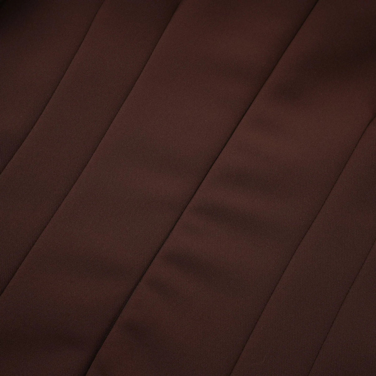 Donatella Midi Dress Brown Twill Asymmetrical Full Skirt Silver - tone Hardware