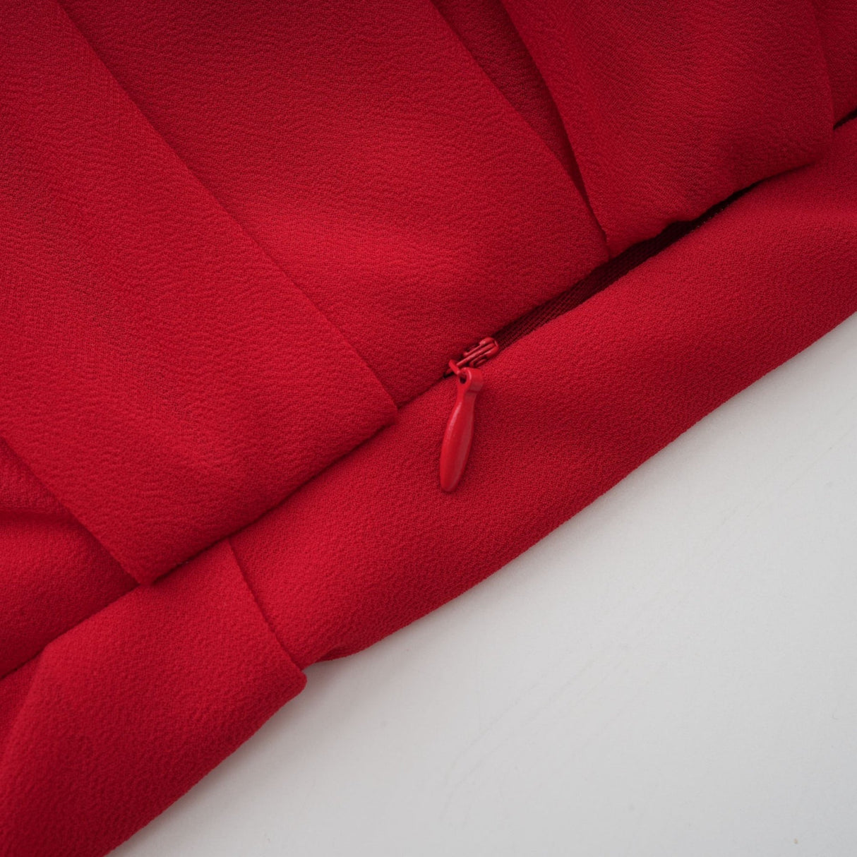 Dorotea Mini Dress - Open Back Design - Shoulder Pads - Asymmetric Style - High Neckline