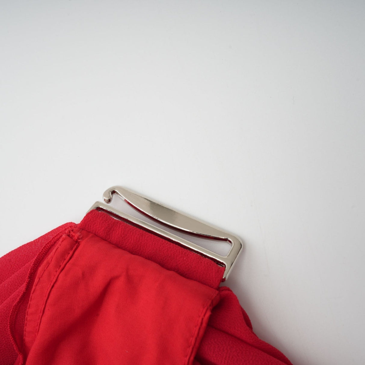 Dorotea Mini Dress - Open Back Design - Shoulder Pads - Asymmetric Style - High Neckline