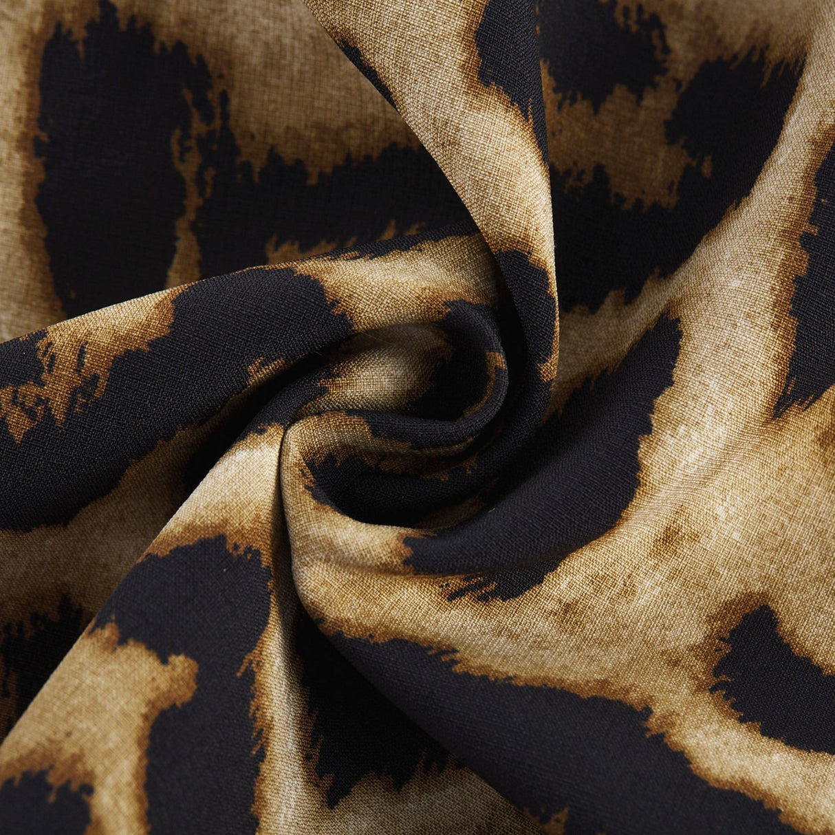 Eden Skirt & Top Set - Crystal Embellished Halterneck Top - Leopard Cropped Top - Irregular Hem Culotte Skirt