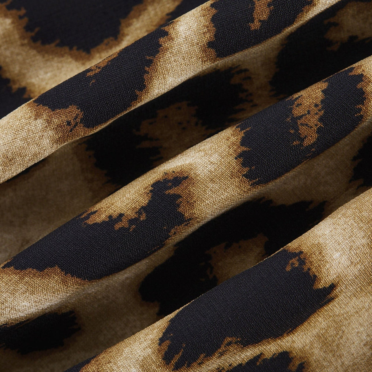 Eden Skirt & Top Set - Crystal Embellished Halterneck Top - Leopard Cropped Top - Irregular Hem Culotte Skirt