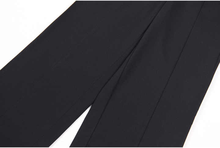 Eden Trousers – High - Waisted Wide - Leg Fit – Decorative Front Buttons – Tailored Relaxed Silhouette – Ideal for Formal Looks