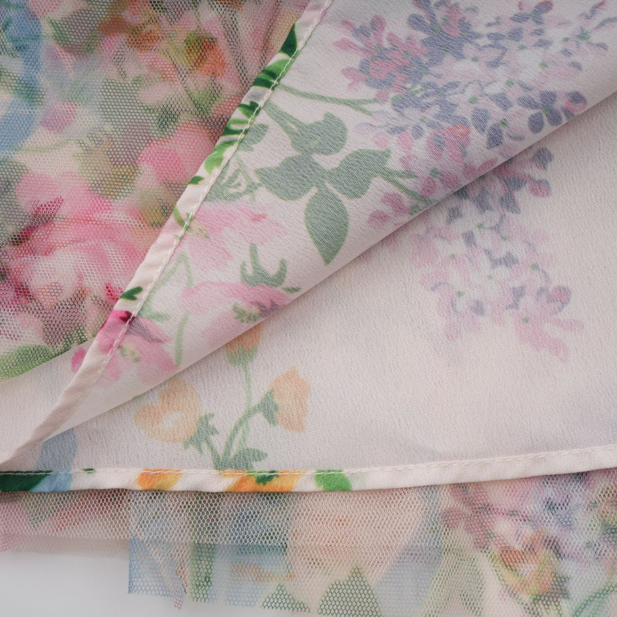 Edvige Midi Dress – Crew Neck – Long Sleeves – Floral Print