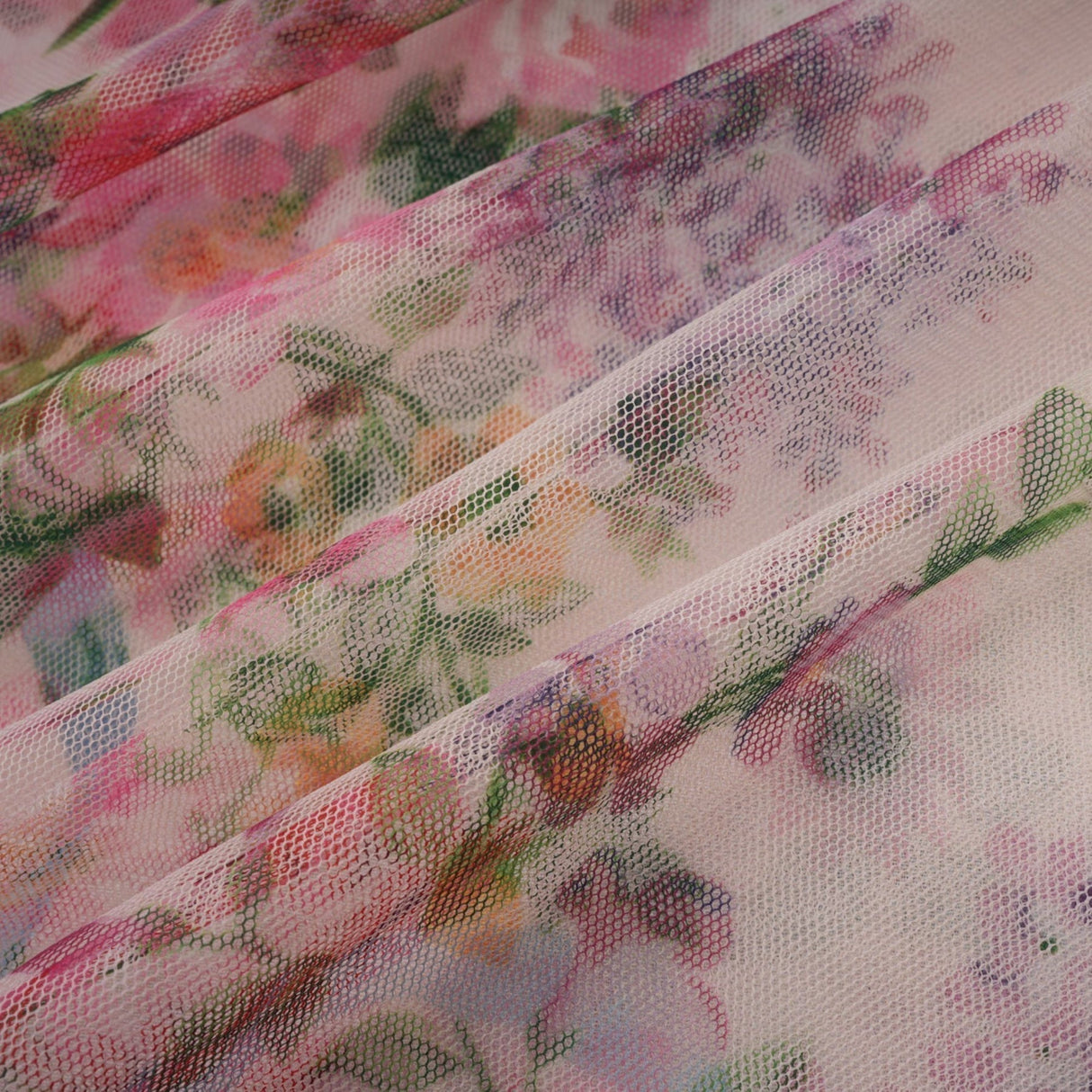 Edvige Midi Dress – Crew Neck – Long Sleeves – Floral Print