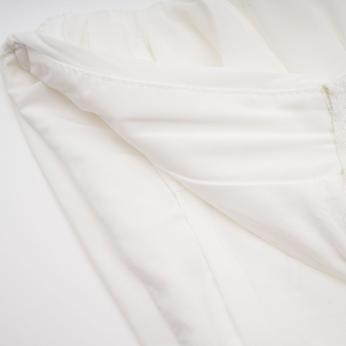 Egle Mini Dress - Ruffled and Ruched Detailing - High - waisted - Asymmetric Design