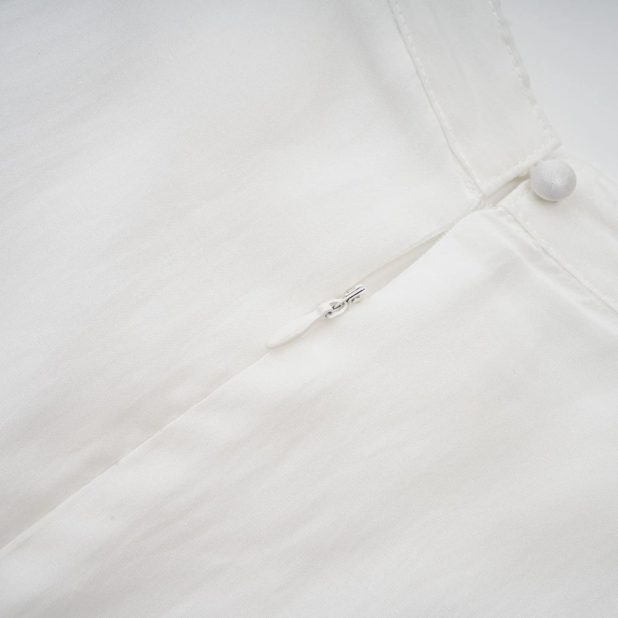 Elaina Midi Dress White Lace - Trim Panelled & Belted