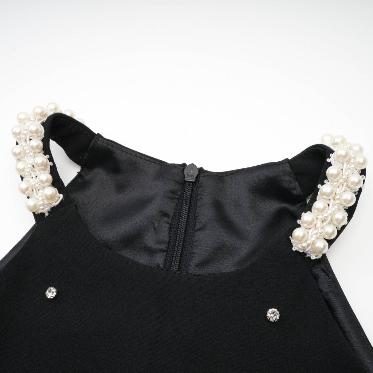 Eléa Black Embellished Mini Dress