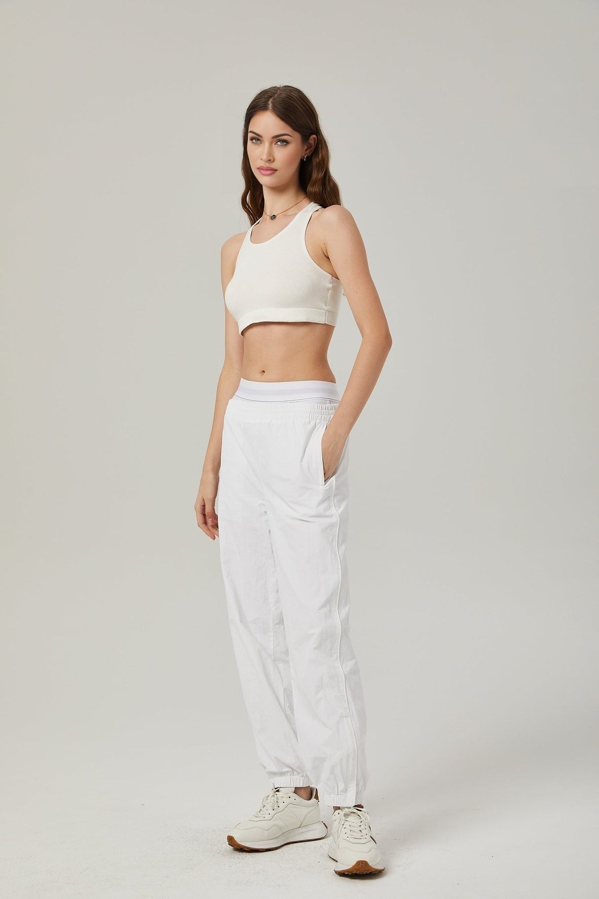 Eleanor Cropped Top - V Neck - Scoop Neck - Racerback - Elasticated Underband
