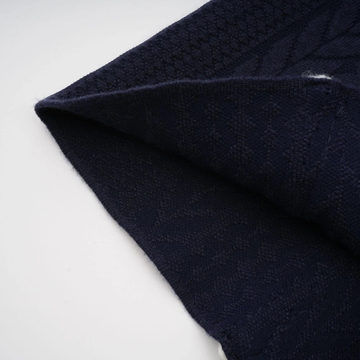 Elena Cardigan & Trousers Set Chunky Crochet Sailor Collar Blue White