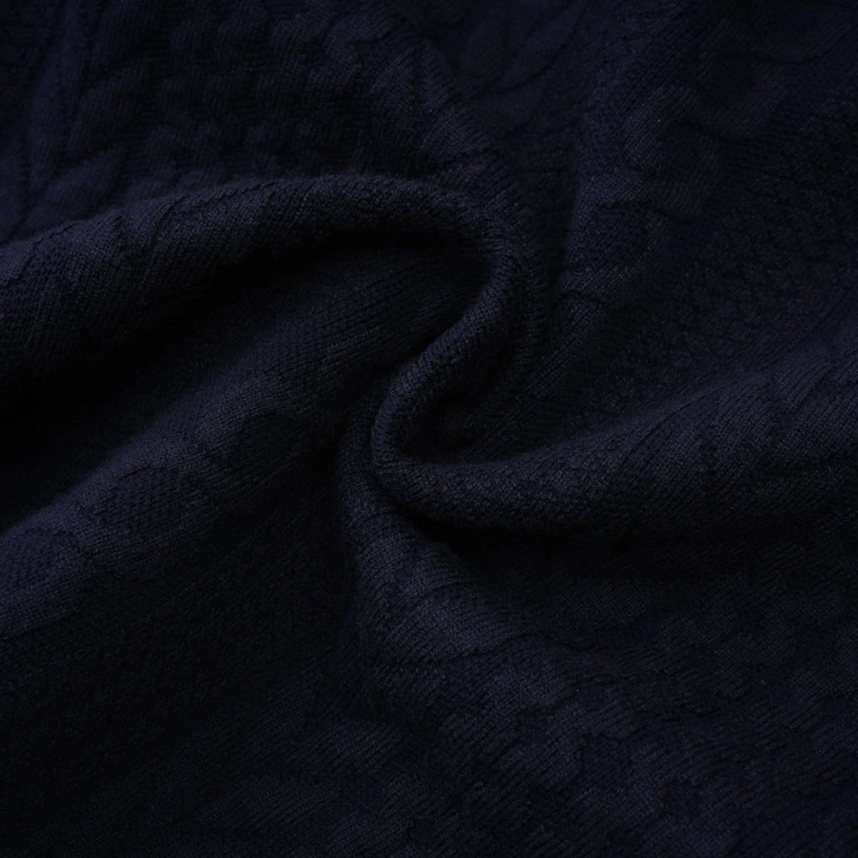 Elena Cardigan & Trousers Set Chunky Crochet Sailor Collar Blue White