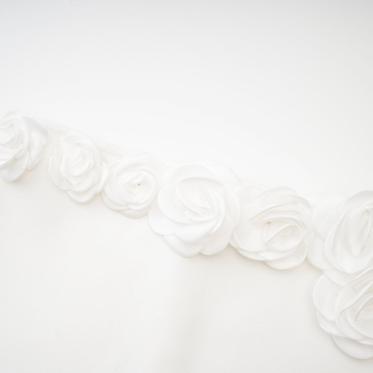 Elena Faux - Flower Detailed Cropped Top - Ankle - Length Skirt Set