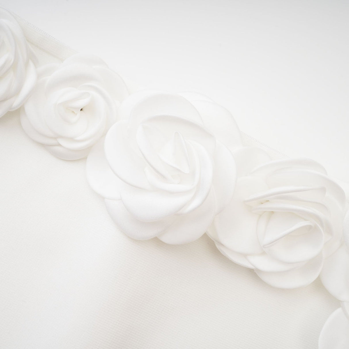 Elena Faux - Flower Detailed Cropped Top - Ankle - Length Skirt Set