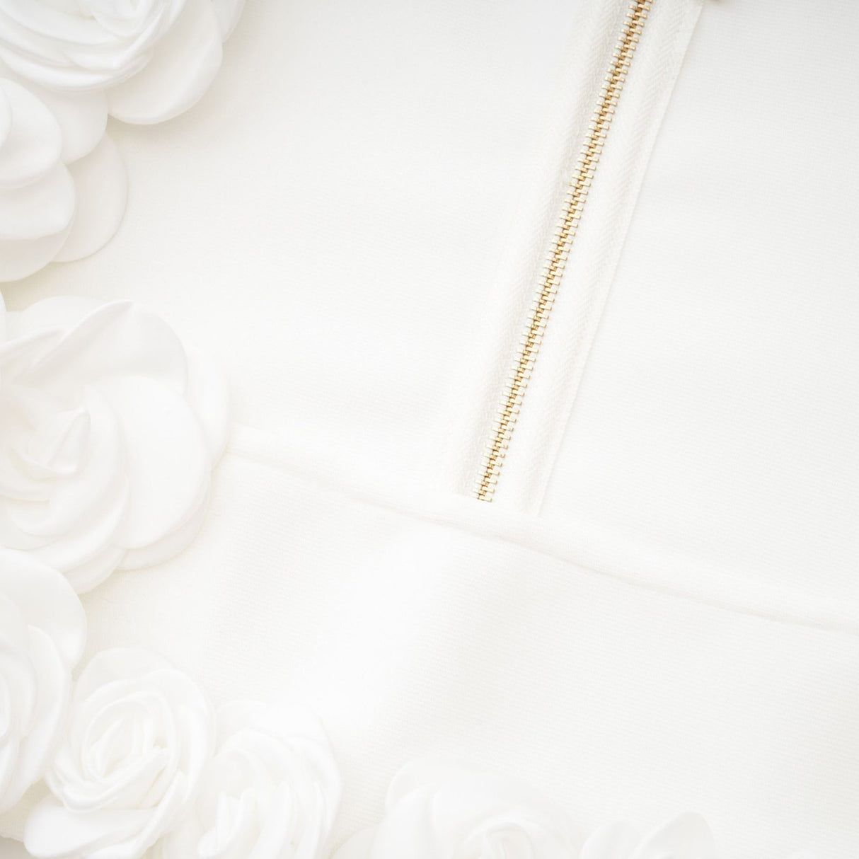 Elena Faux - Flower Detailed Cropped Top - Ankle - Length Skirt Set