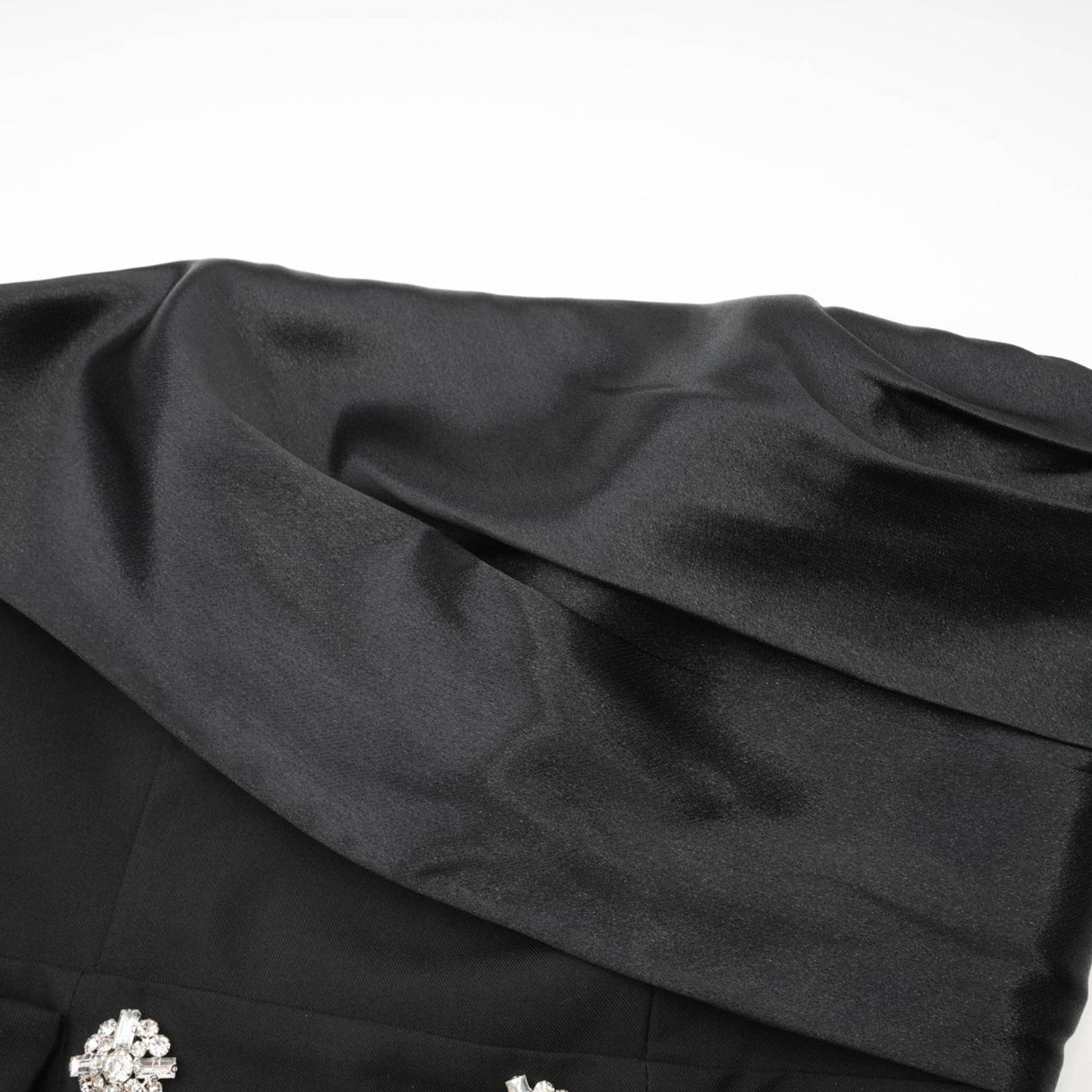 Elise Mini Dress – Off The Shoulder – Bustier Style – Asymmetrical Design – Layered