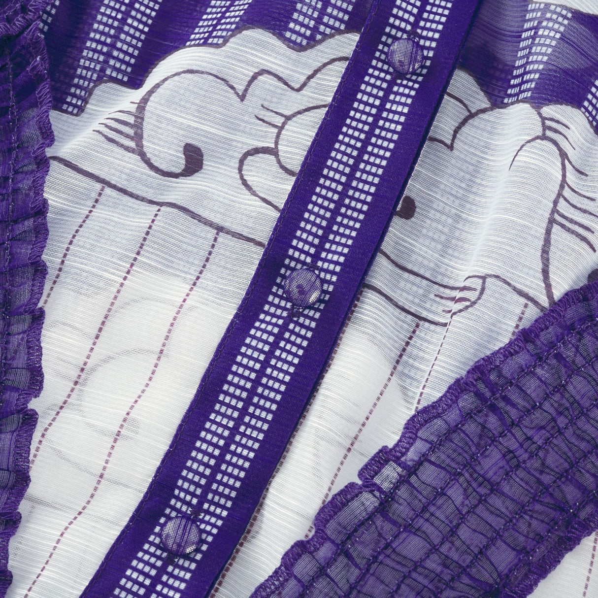 Eliza Midi Dress - Round Neck - Long Sleeves - Pattern - Belted Waist