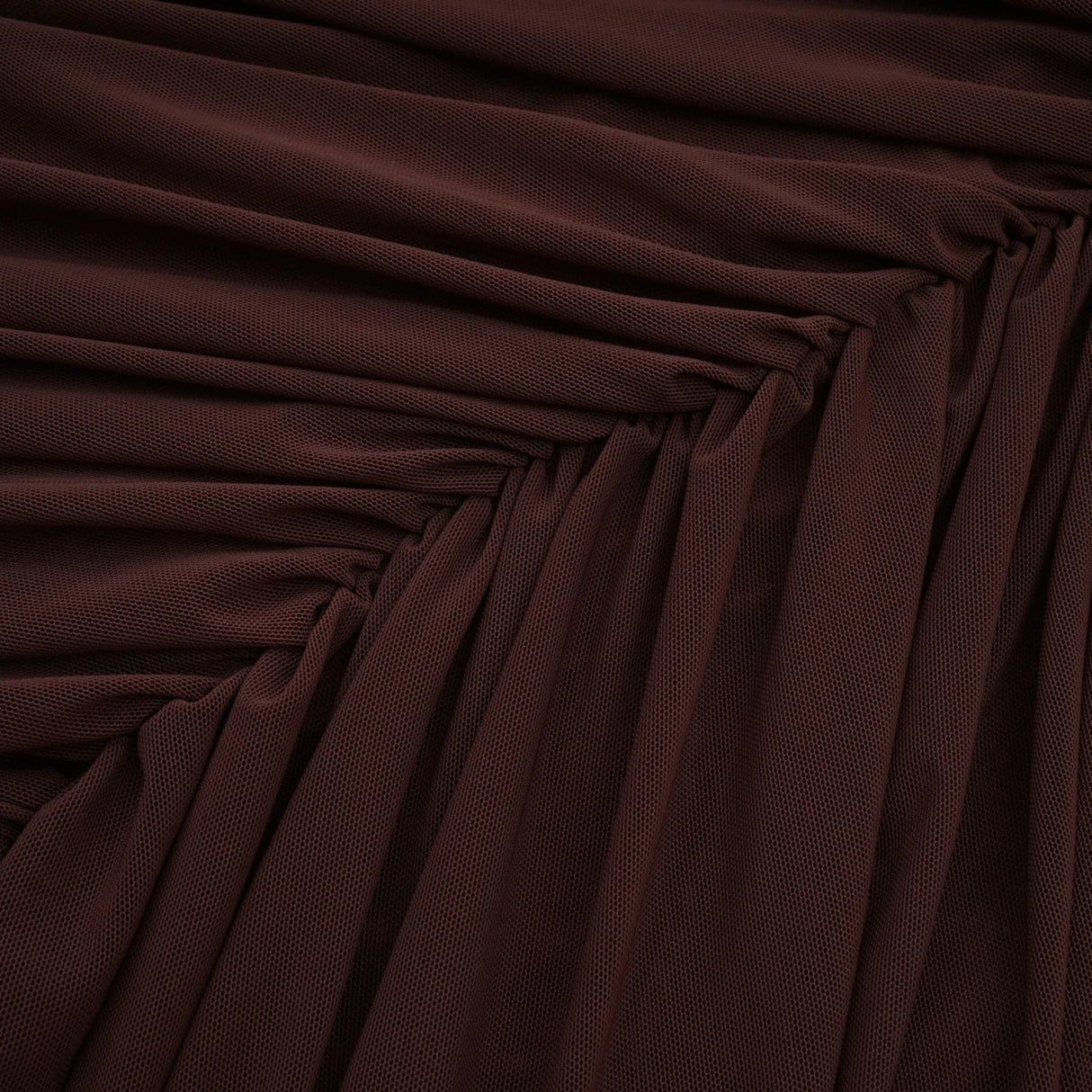 Elizabeth Midi Dress White Red Brown Color Blocked Flower Brooch Ruched