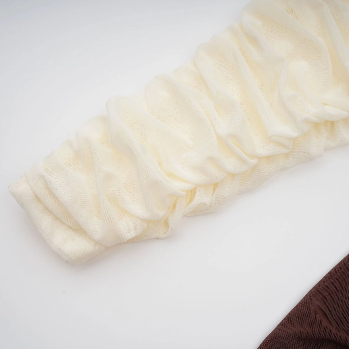 Elizabeth Midi Dress White Red Brown Color Blocked Flower Brooch Ruched