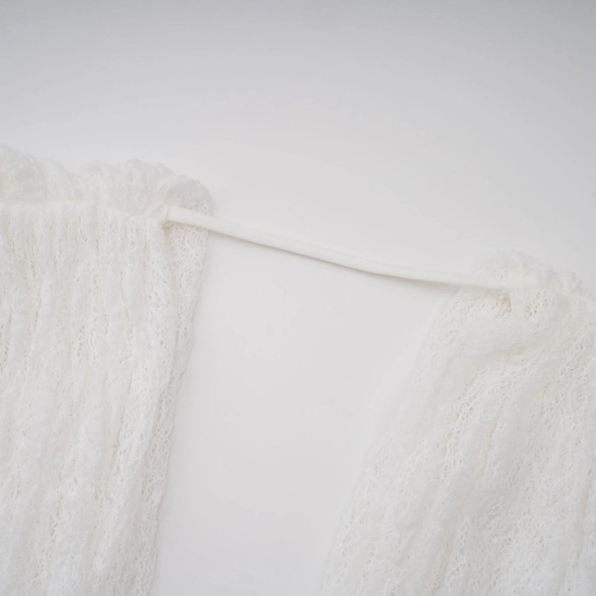 Emery Dress Set with Textured Layers in White