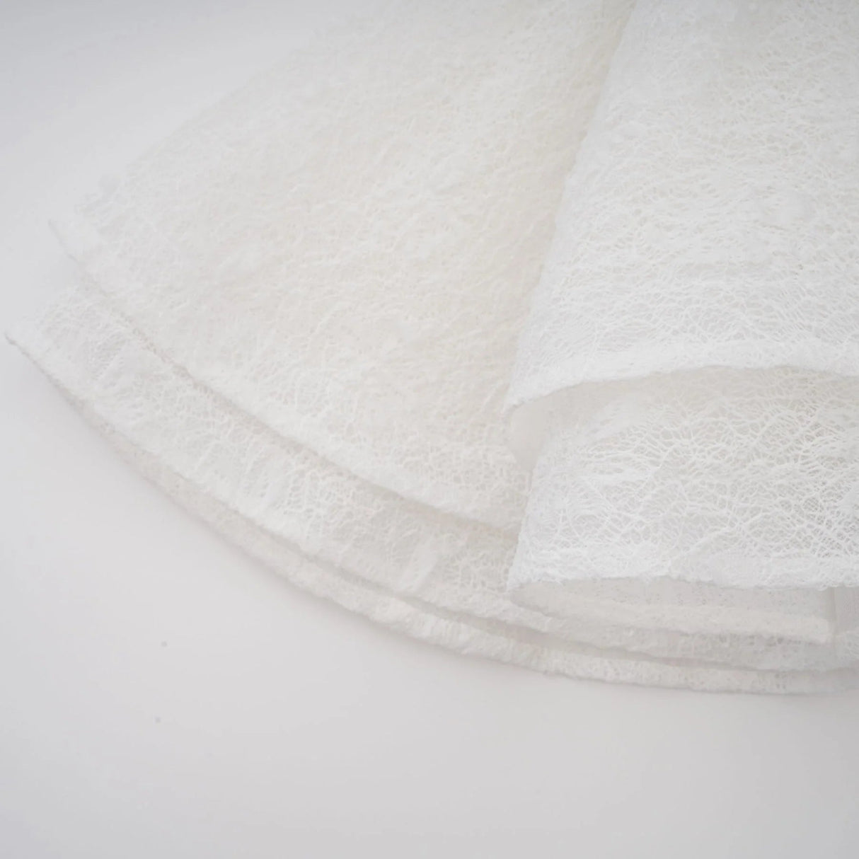 Emery Dress Set with Textured Layers in White