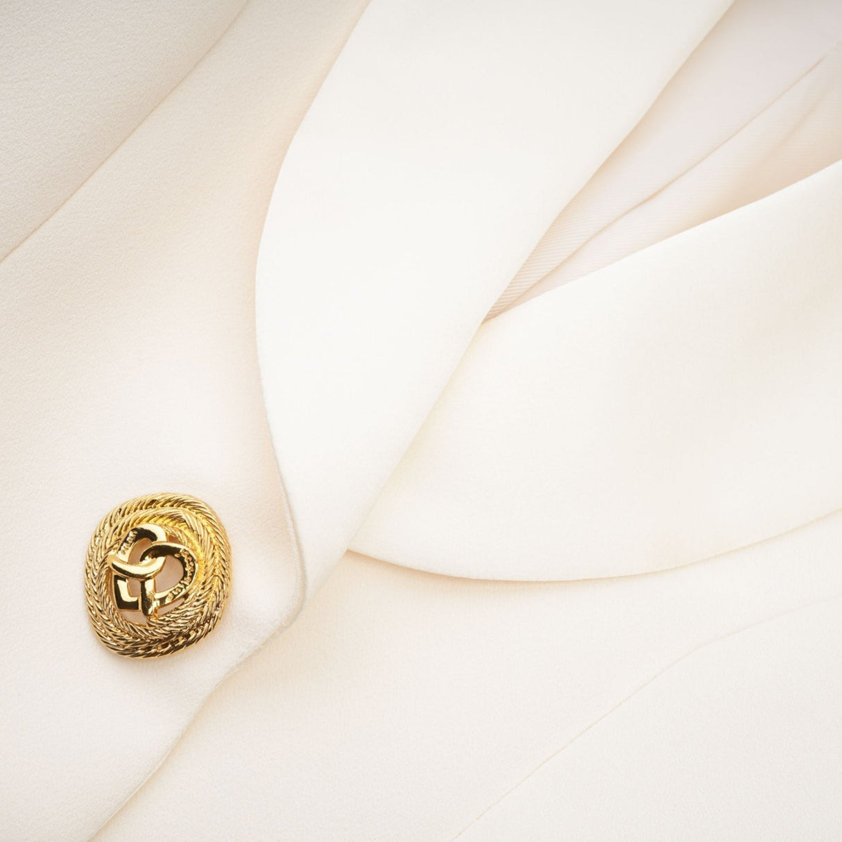 Emilee Coat - Wool Blend - Tonal Lapels - Button Front - Ankle Length