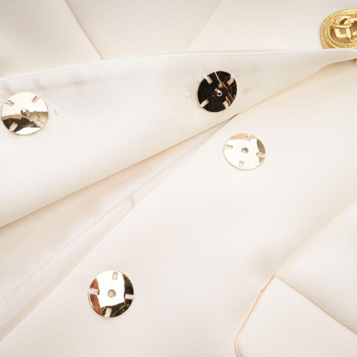 Emilee Coat - Wool Blend - Tonal Lapels - Button Front - Ankle Length