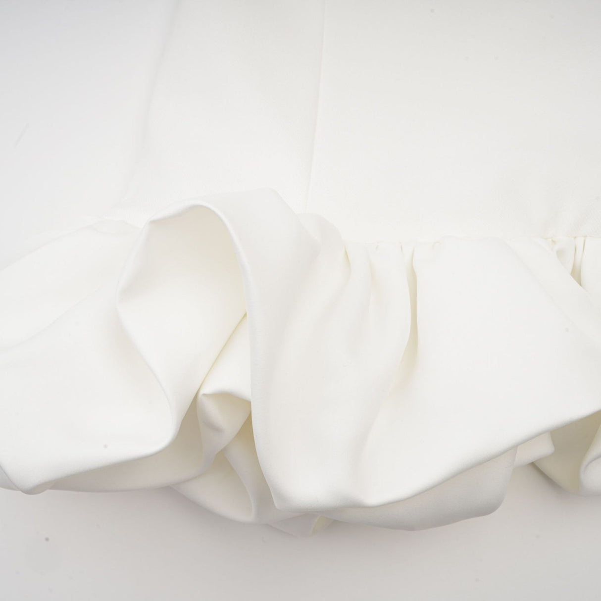 Emma Mini Dress - Bateau Neck - Long Sleeves - Cinched Waist - Bubble Skirt