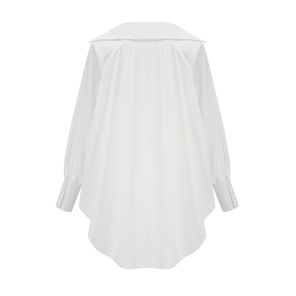 Emma Shirt - Lapels - Long Sleeves - V Neck - Buttoned Cuffs