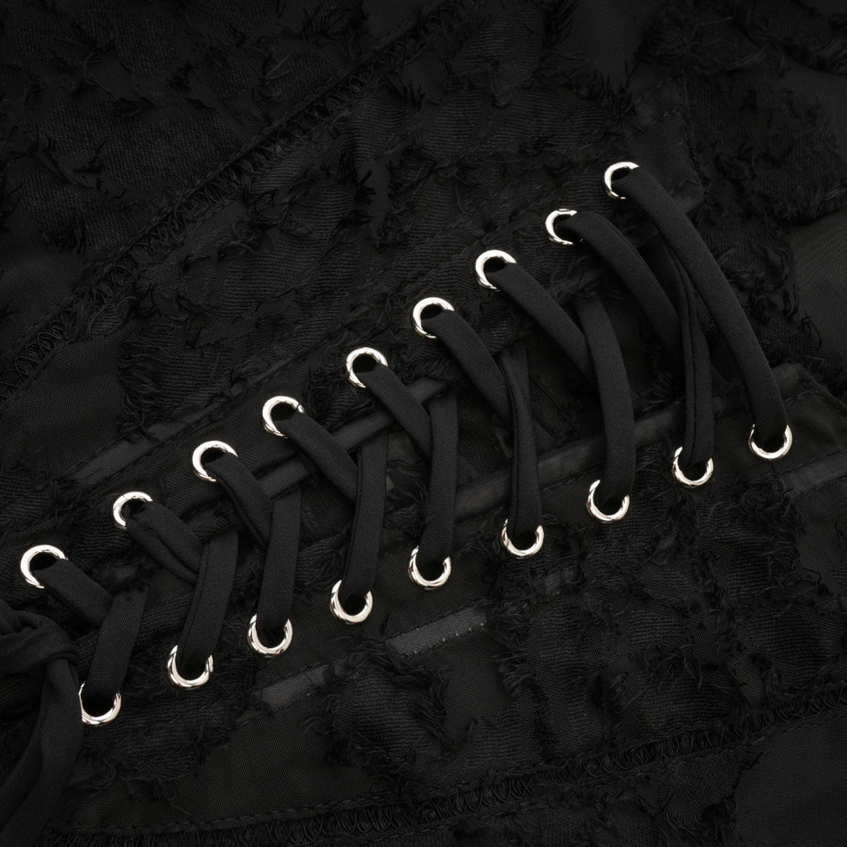 Emmelina Maxi Dress - Sleeveless Spaghetti Strap Lace Overlay Tie Closure Elegance