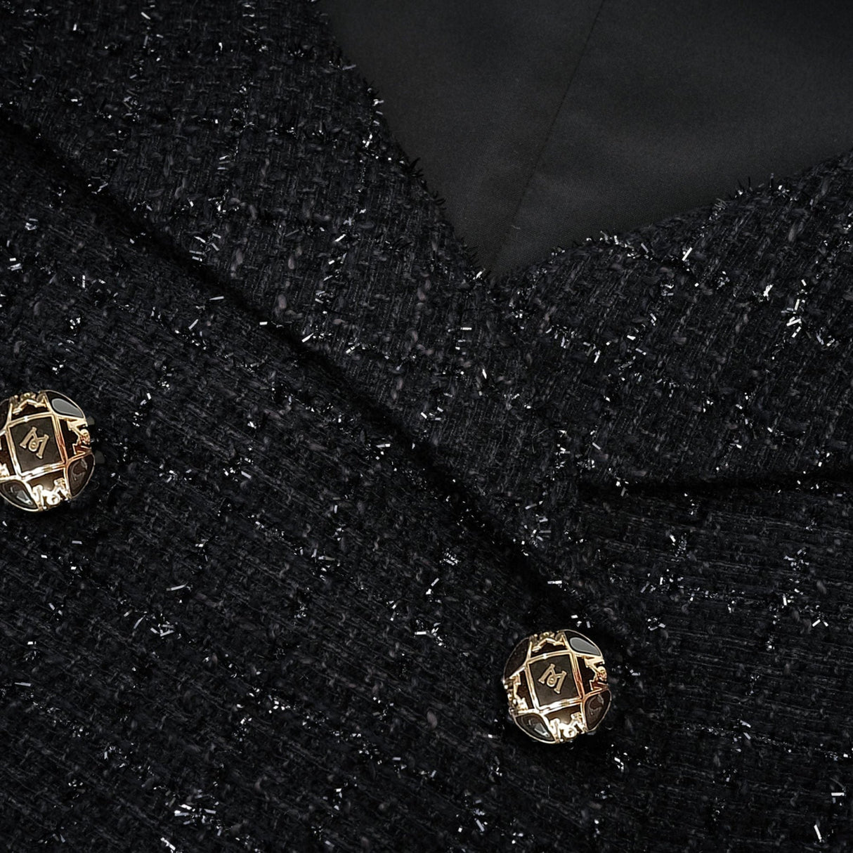 Erin Coat - Open Neck Design - Long Sleeves - Lapels with Bow Detail