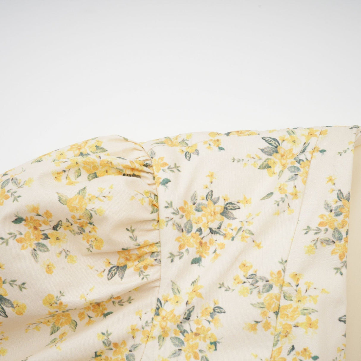 Ermione Mini Dress - V - neck Floral Cinched Waist Pleated Layers Zip Closure Chic Mini Length