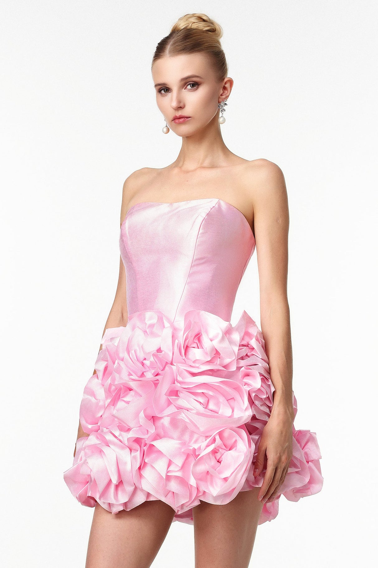 Ester Pink Floral Mini Dress