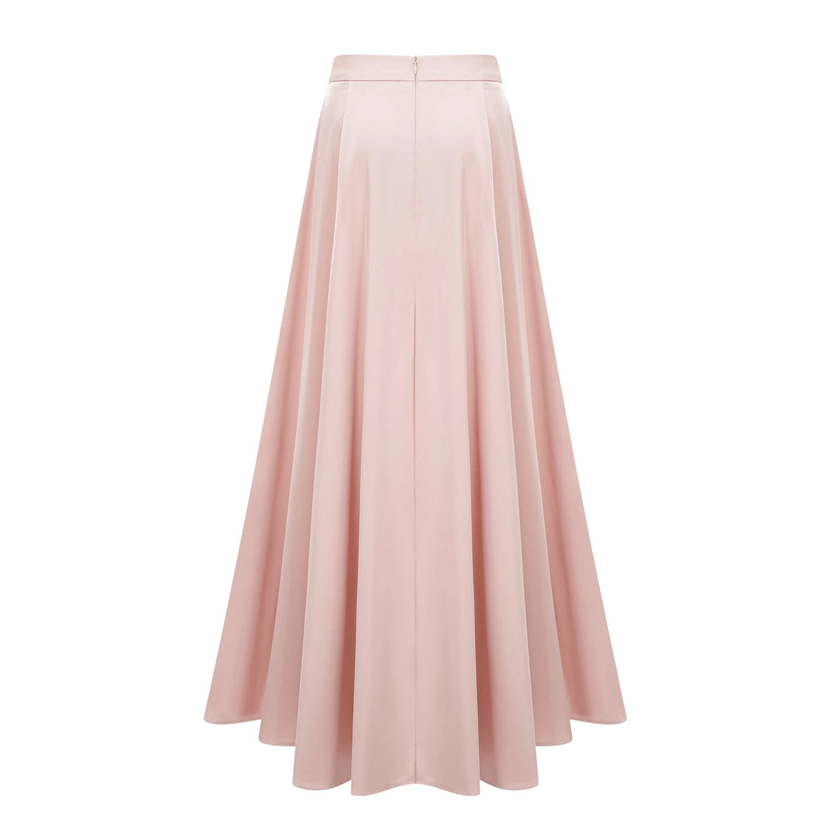 Everleigh Champagne Satin Top Skirt Set With Cape Detail