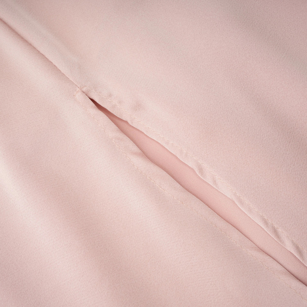 Everleigh Champagne Satin Top Skirt Set With Cape Detail
