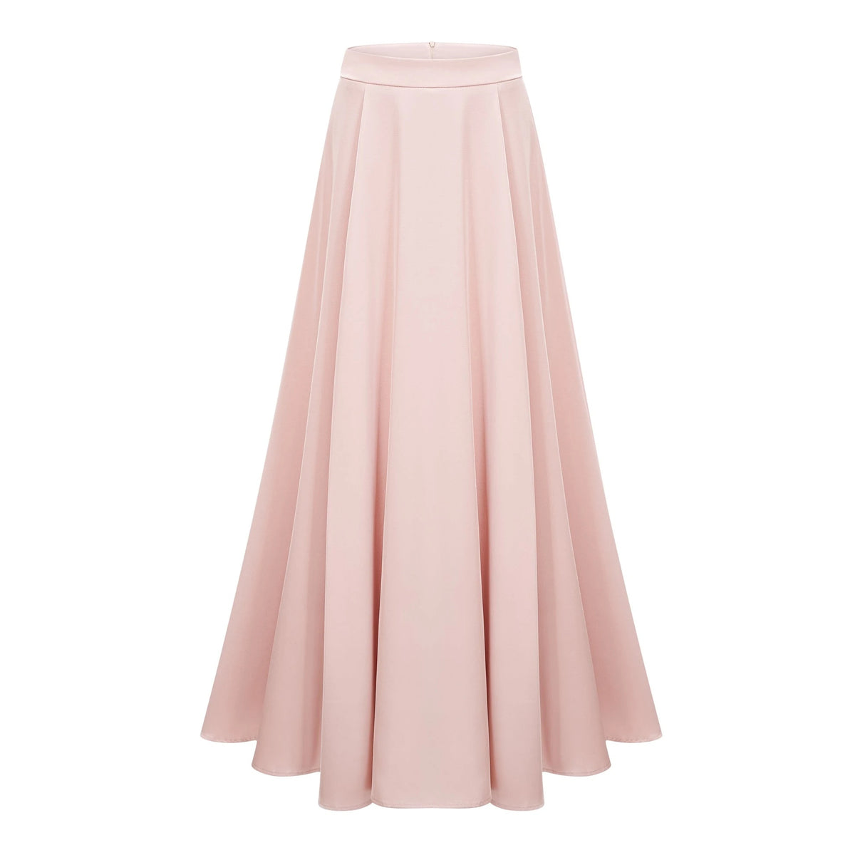 Everleigh Champagne Satin Top Skirt Set With Cape Detail
