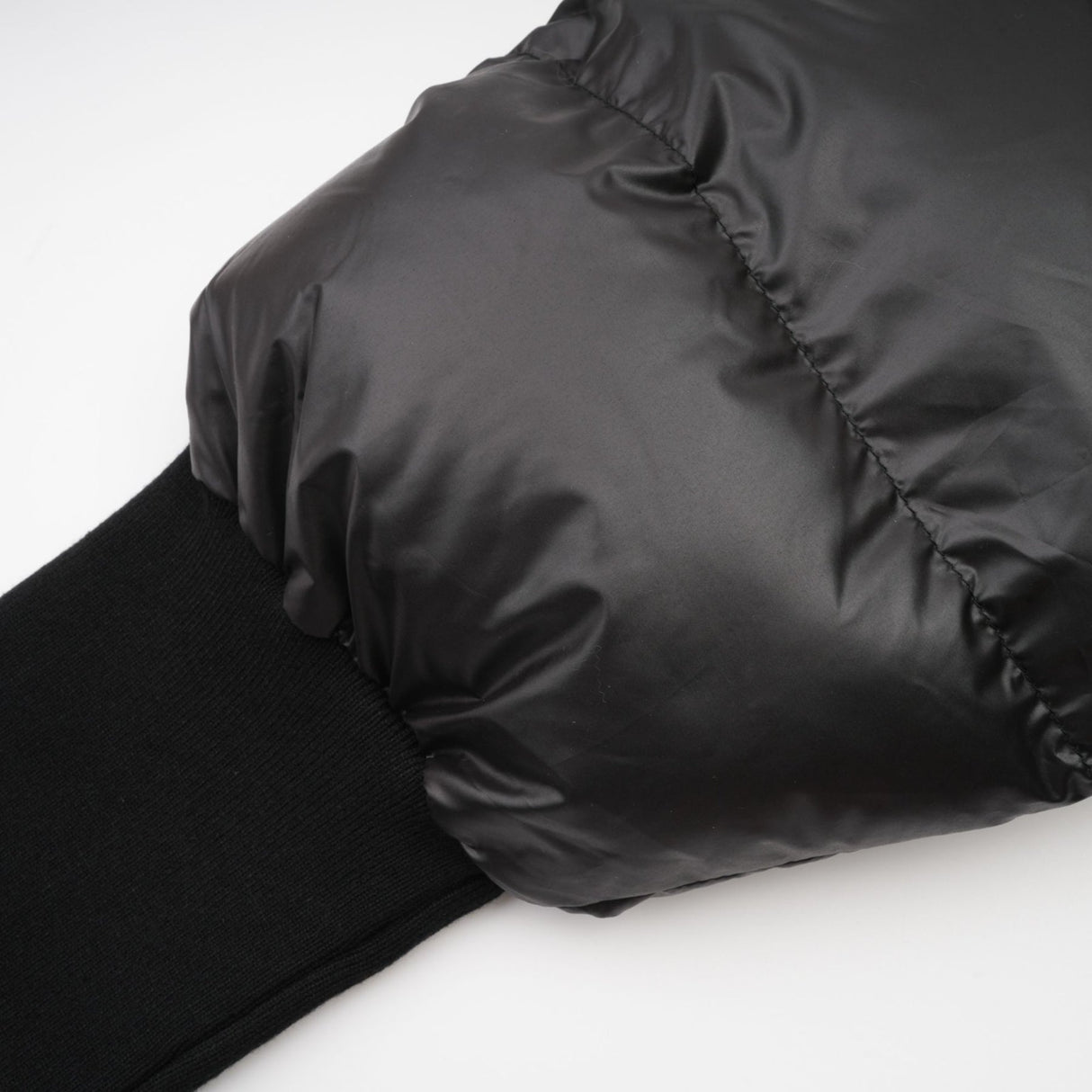 Everleigh Jacket - Padded Design - Knitted Panels - Belted Waist - Asymmetric Hem