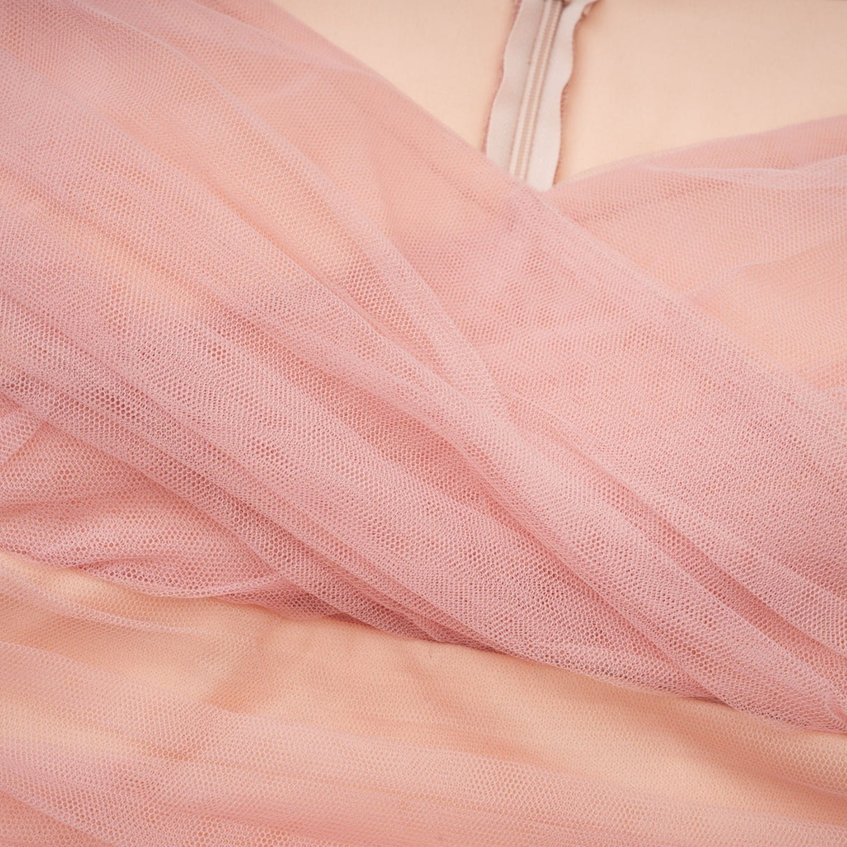 Fabiola Maxi Dress - Off the Shoulder - Tiered Design - Tulle Panels - Rear Zip - Floor - Length