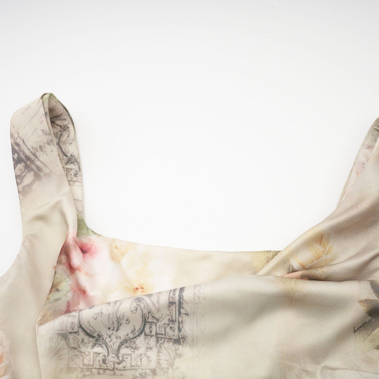 Fabiola Midi Dress – Sleeveless – Wide Shoulder Straps – All - over Floral Print