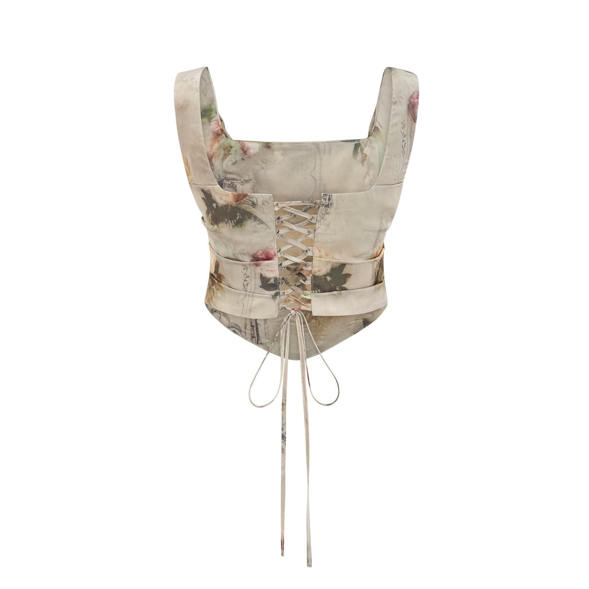 Fabiola Midi Dress – Sleeveless – Wide Shoulder Straps – All - over Floral Print